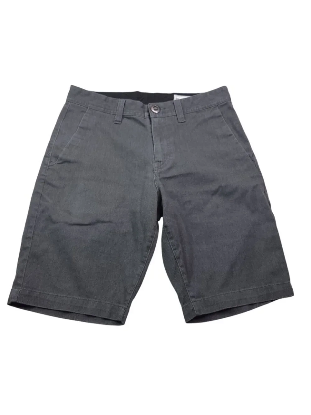 Volcom Mens Charcoal Gray Chino Shorts 29 Casual Wear Pockets